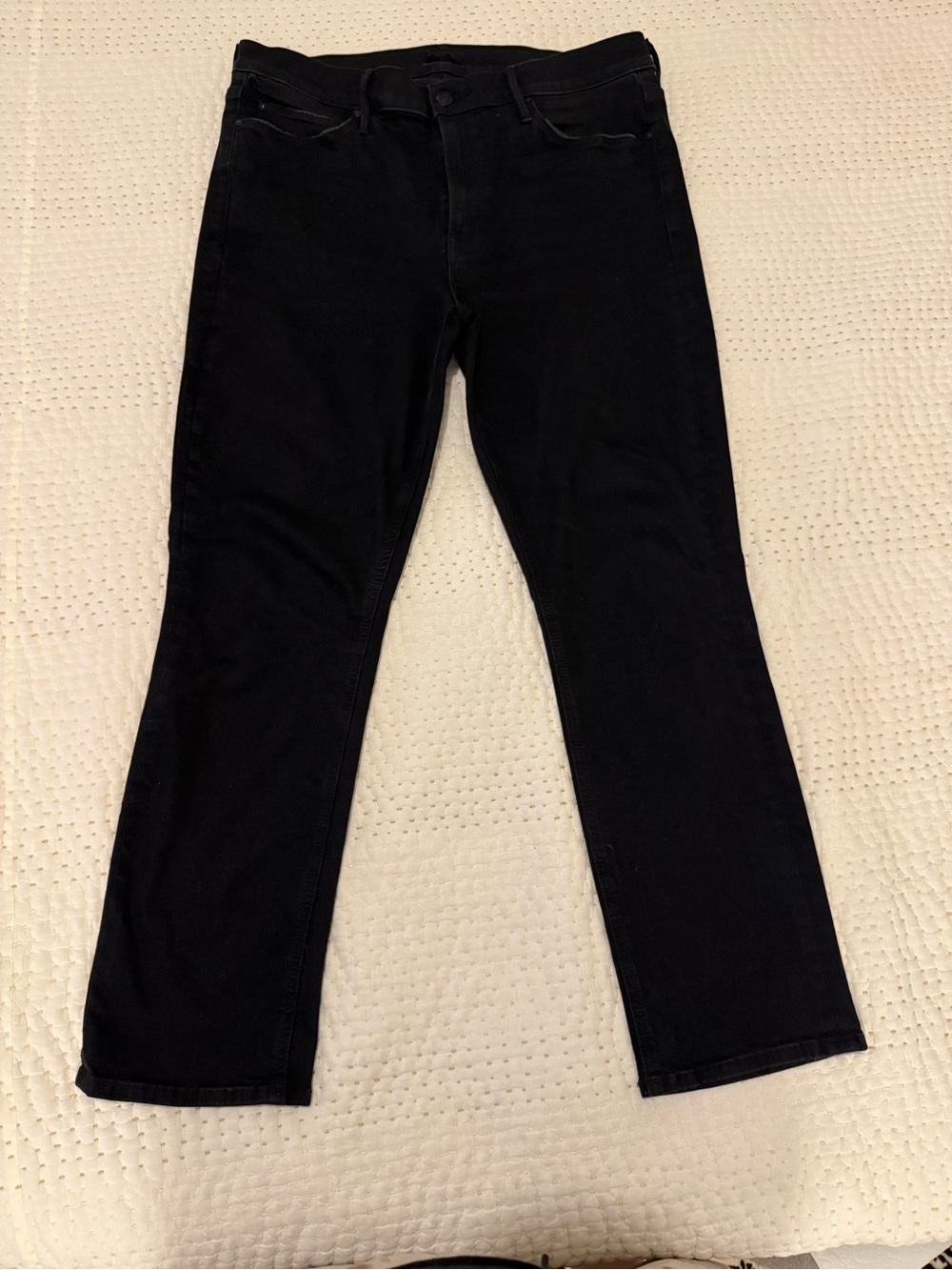 MOTHER The Mid Rise Dazzler Ankle Black Jeans Size 33